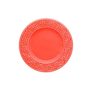 7.87 in. Mendi Coral Salad Plates (Set of 12)