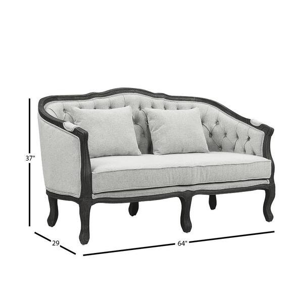 Furniture of America Jarrow Ivory Loveseat