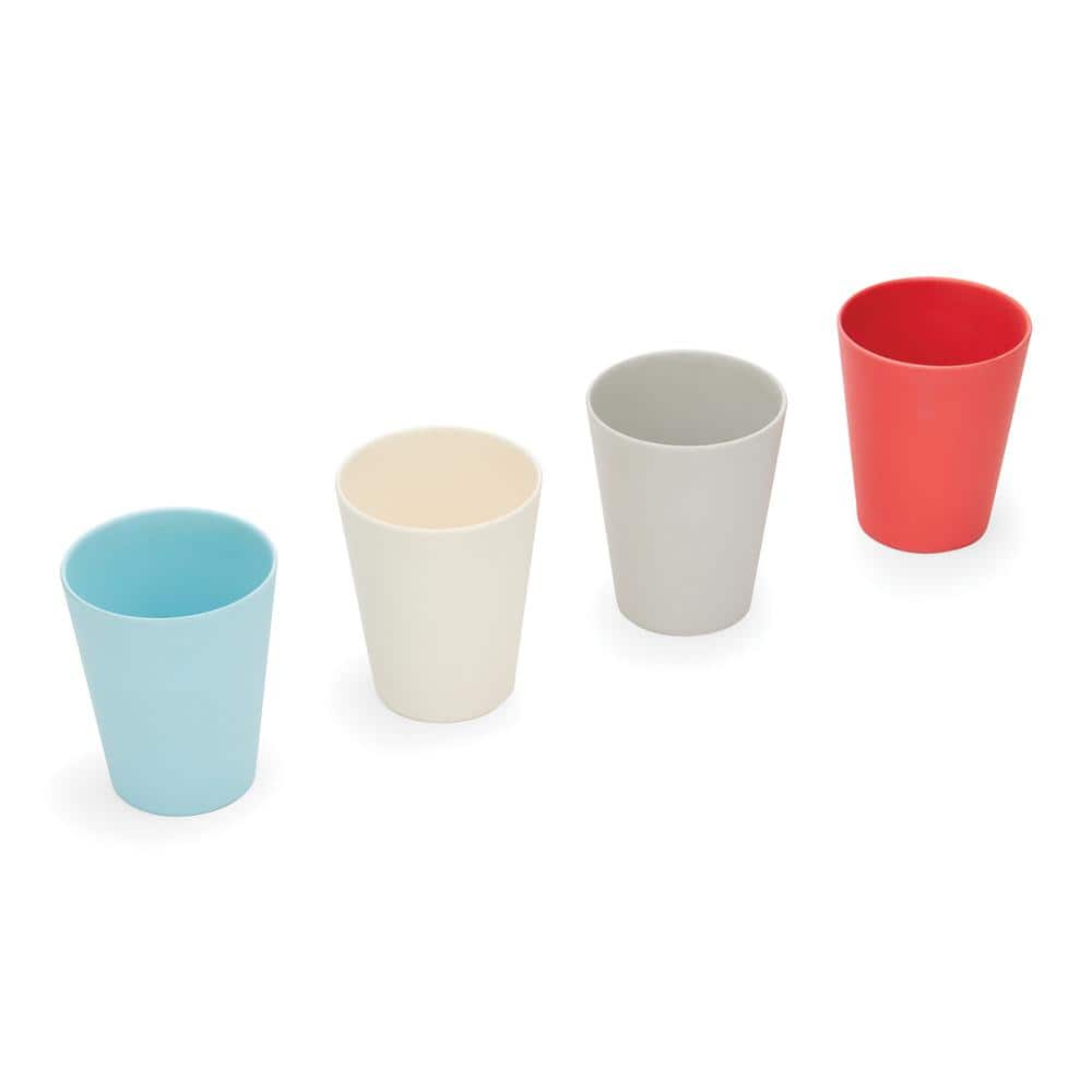 Red Rover Stainless Steel Kids' Cups with Silicone Sleeves, Set of 4