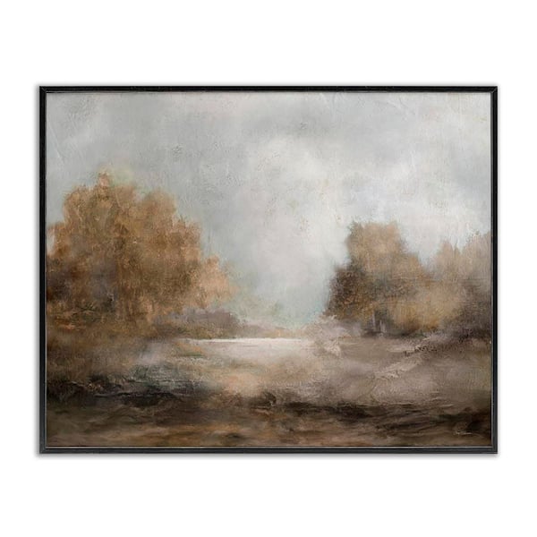 Stupell Industries Rural Scenic Atmosphere by Carol Robinson Black Framed Nature Giclee Art Print 11 in. x 14 in.