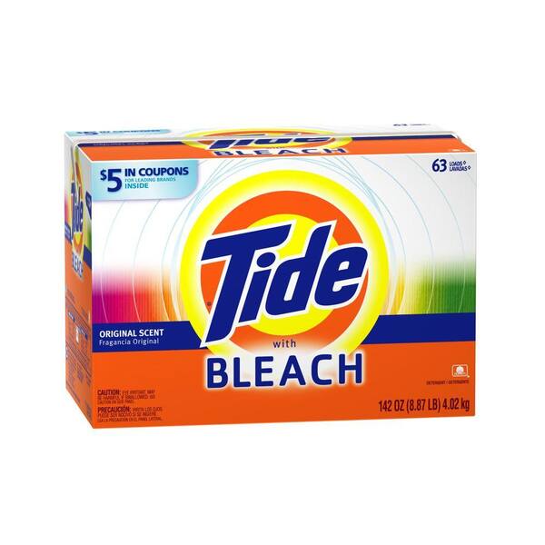 Tide Compact 142 oz. Powder Laundry Detergent with Bleach Original Scent (63 Load)
