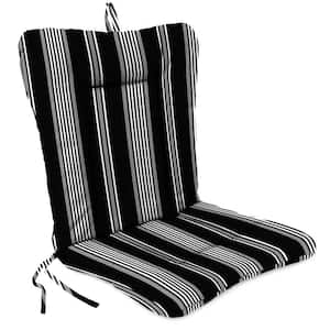 21 in. L x 38 in. W x 3.5 in. T Outdoor Wrought Iron Chair Cushion in Reeder Black