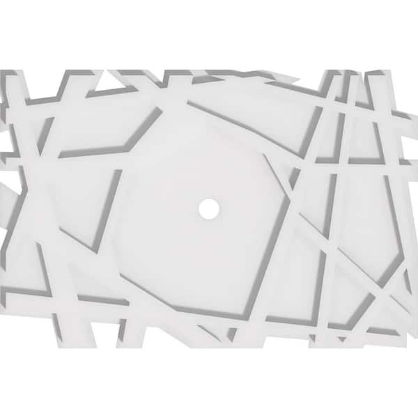 Ekena Millwork 1 in. x 20 in. x 13.375 in PVC Medallion Moulding