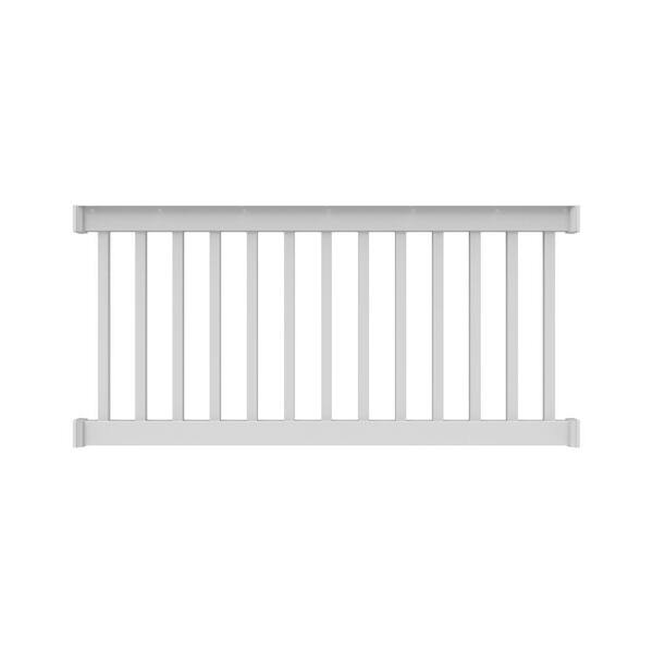 RDI Finyl Line 6 ft. x 36 in. H Deck Top Level Rail Kit in White ...