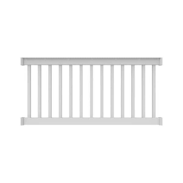 RDI Finyl Line 6 ft. x 36 in. H Deck Top Level Rail Kit in White