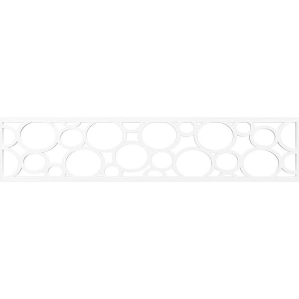 Ekena Millwork Hemingway Fretwork 0.375 in. D x 46.75 in. W x 10 in. L PVC Panel Moulding