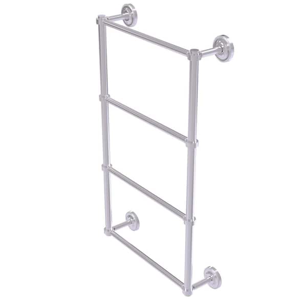 Allied Brass Prestige Regal 36 Inch Wall Mounted 4 Tier Ladder Towel Bar in Satin Chrome