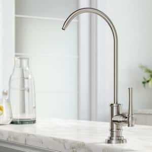 Allyn Single Handle 100% Lead-Free Beverage Faucet in Spot Free Stainless Steel