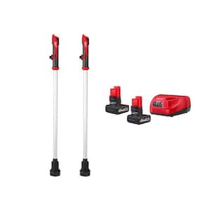 M12 12-Volt Lithium-Ion Cordless 9 GPM Submersible Stick Water Transfer Pump (2-Pack) with (2) 5Ah Batteries and Charger