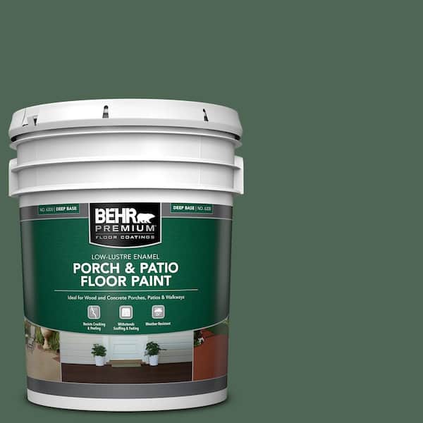 BEHR PREMIUM 5 gal. #PFC-40 Green Low-Lustre Enamel Interior/Exterior Porch and Patio Floor Paint