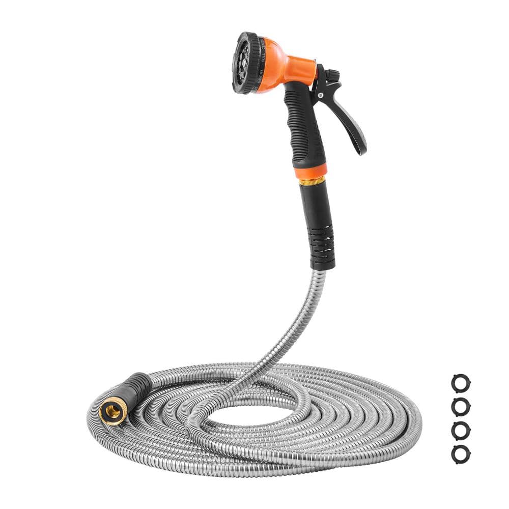 100 ft. Stainless Steel Metal Garden Hose Flexible Lightweight Heavy Duty Water Hose with Spray Nozzle price history on PriceWatchPro