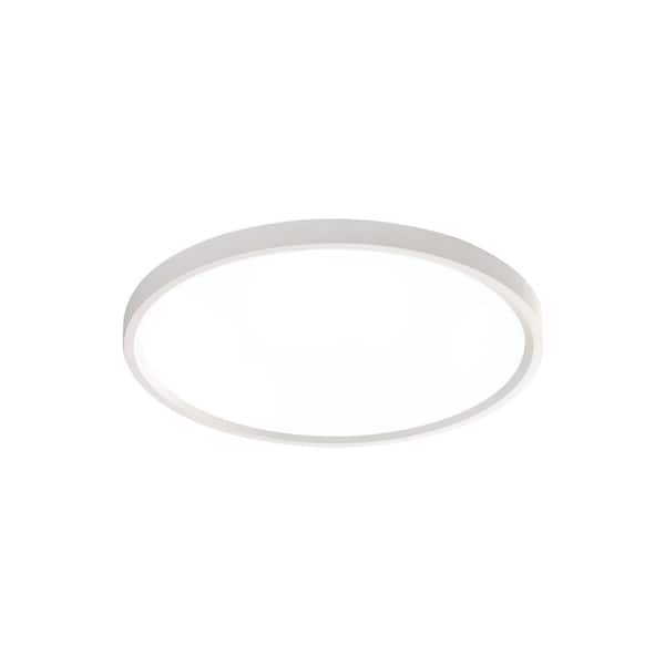 AFX 15.63 in. 1-Light White LED Flush Mount