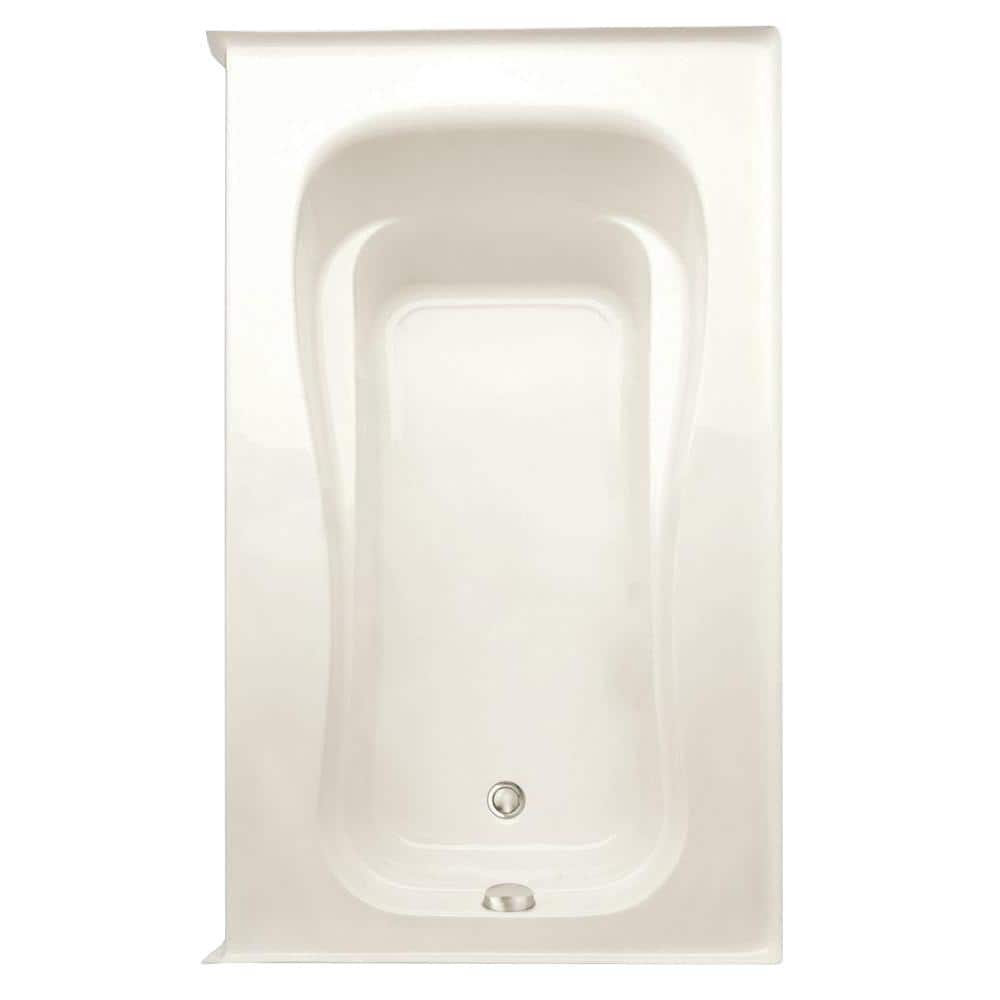 Novelli 60 in. x 36 in. Soaking Bathtub Acrylic Right Drain in Biscuit Rect