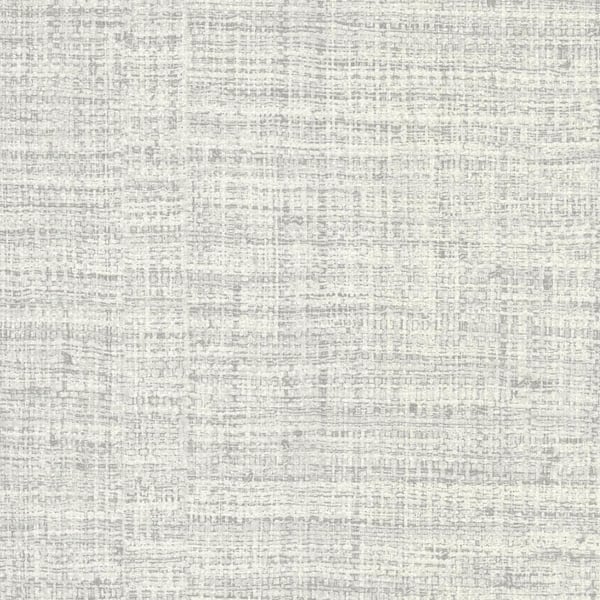 York Wallcoverings White Ivory Scotland Tweed Abstract Vinyl Non-Pasted Wallpaper Roll
