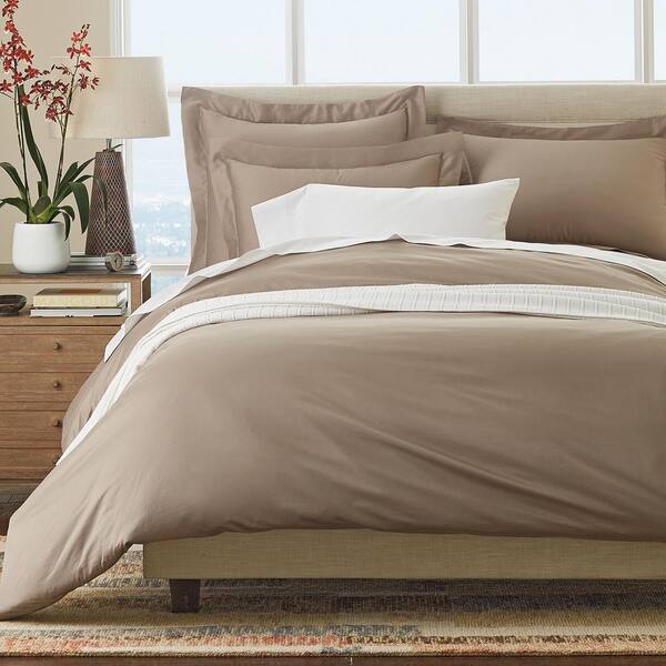 Cotton 400 Thread Count Standard Single Fitted Sheet King / Beige