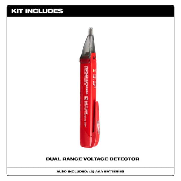 Milwaukee Dual Range Voltage Detector 2208-20 - The Home Depot