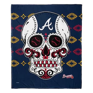 MLB Atlanta Braves Candy Skull Silk Touch Throw Blanket