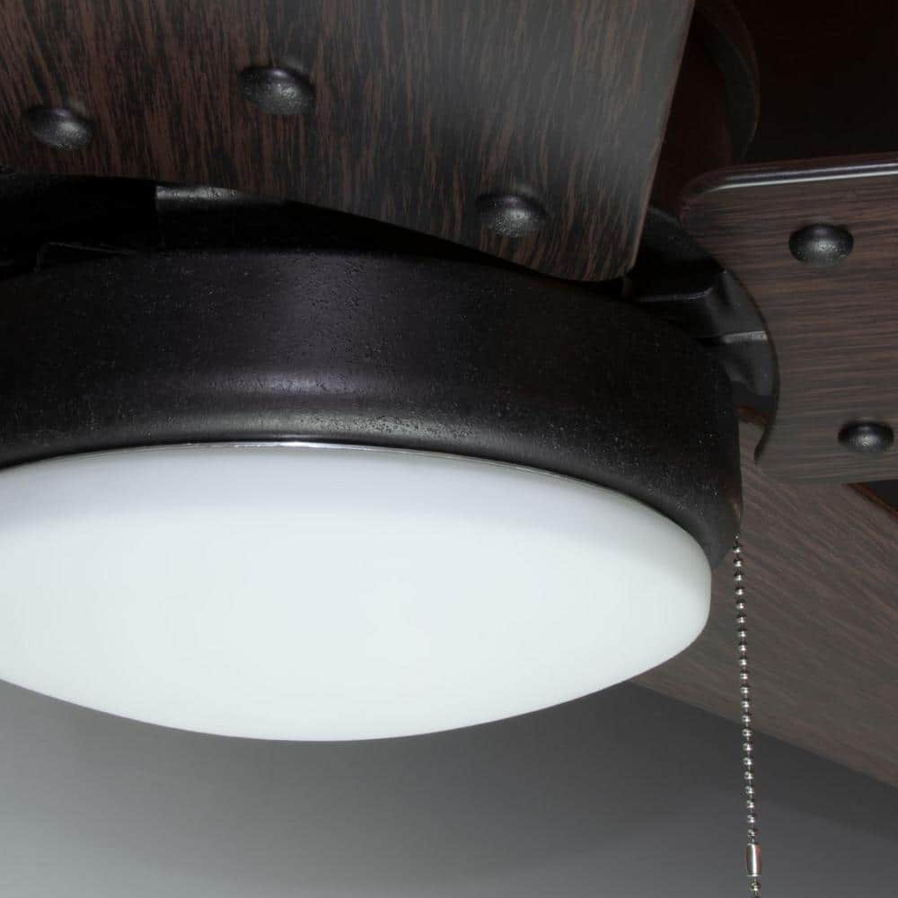Whirl 60'' Forged Black Ceiling Fan with LED Light