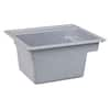 MUSTEE Vector 22 in. x 25 in. Fiberglass Self-Rimming MultiTask Sink in ...