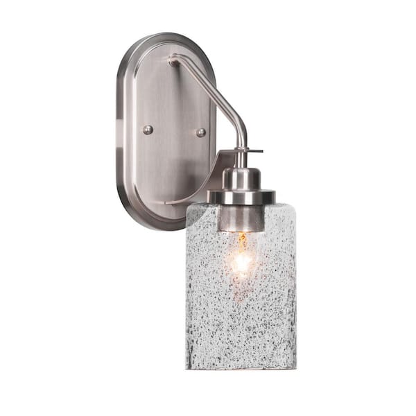 Unbranded Monroe 1-Light Brushed Nickel Wall Sconce