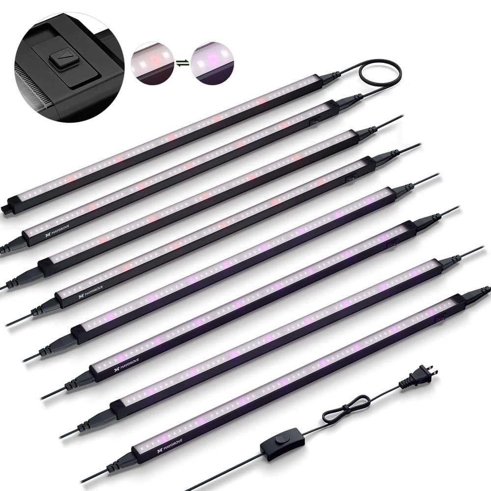 2 ft. 120W (8 x 15W) Tunable Spectrum T5 LED Grow Light in Black, 8-Pack price history on PriceWatchPro