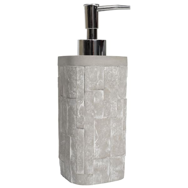 Sweet Home Collection Avalon Soap Dispenser or Lotion Pump Bathroom Accessory (1 Piece)