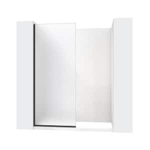 Linea 30 in. W x 72 in. H Frameless Shower Screen in Chrome