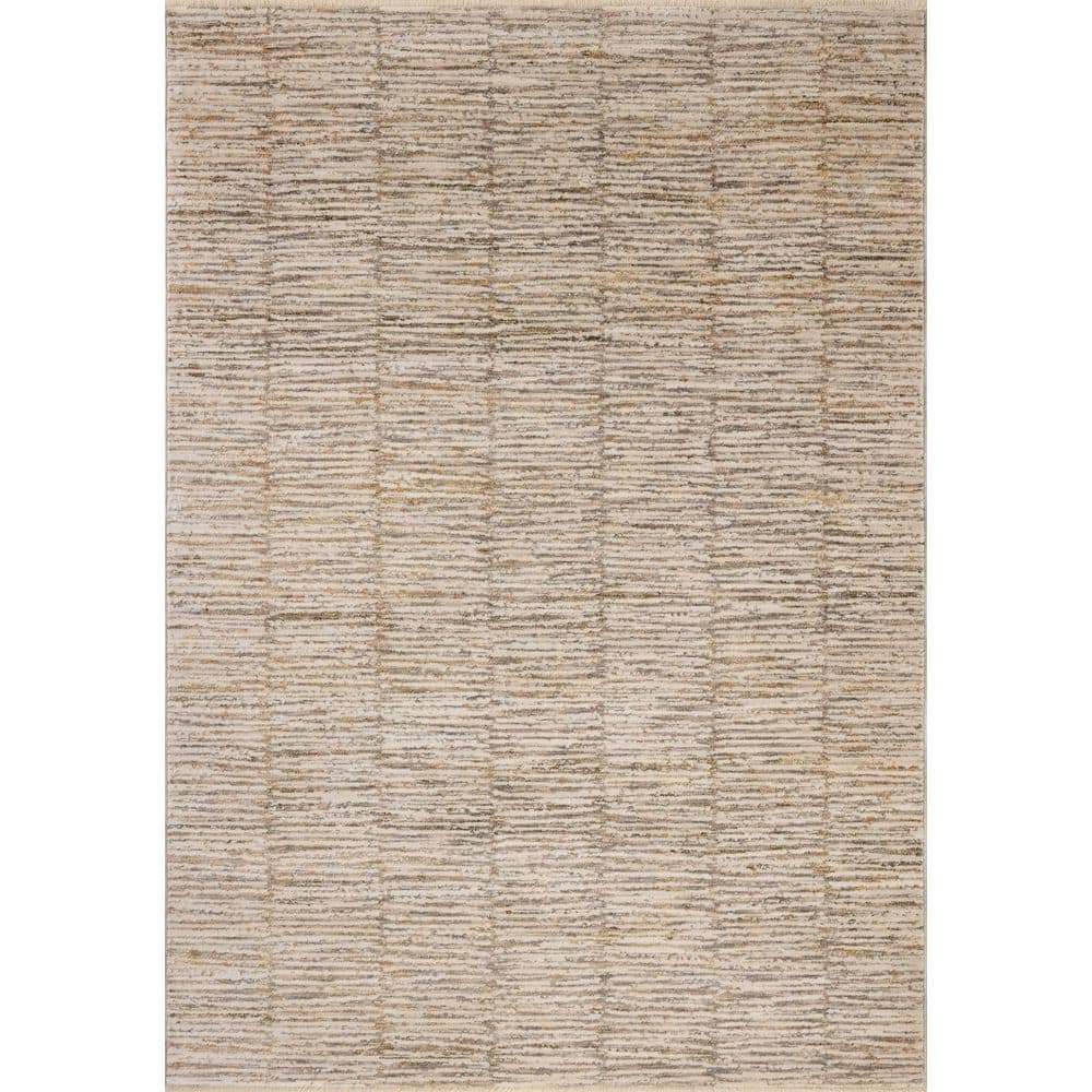 Nellie Beige / Fog 3 ft. 11 in.  x 5 ft. 7 in.  Contemporary Accent Rug price history on PriceWatchPro