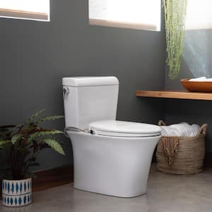 Swash Ecoseat Non-Electric Bidet Seat for Elongated Toilet in White