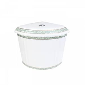 Corner 1.6 GPF Dual Flush Vitreous China Toilet Tank with Gravity Fed Technology in White
