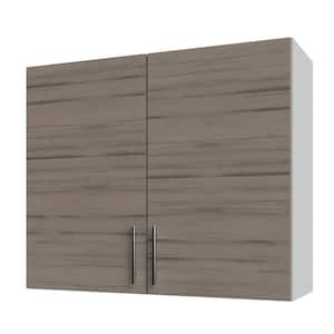 Miami Weatherwood Matte 36 in. x 12 in. x 30 in. Flat Panel Stock Assembled Wall Kitchen Cabinet