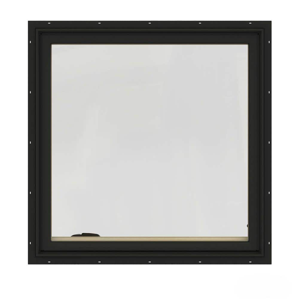 JELD-WEN 36.75 in. x 36.75 in. W-2500 Series Bronze Painted Clad Wood ...