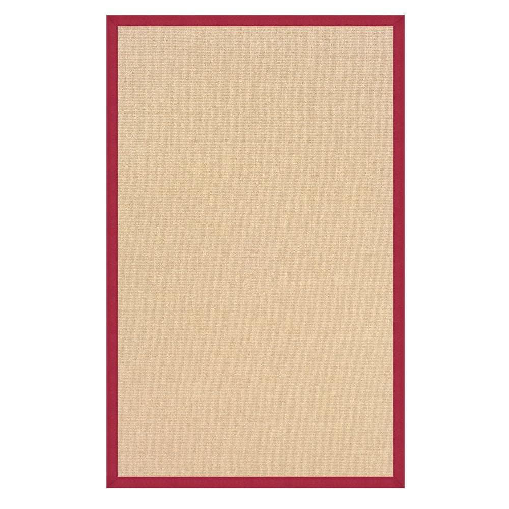 Athena Natural and Red 2 ft. x 3 ft. Area Rug