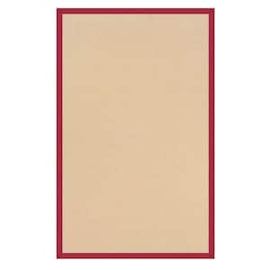 Athena Natural and Red 8 ft. x 11 ft. Area Rug