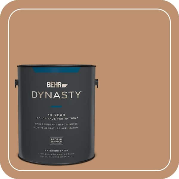 BEHR DYNASTY 1 gal. #PMD-31 Sunset Cloud Satin Enamel Exterior Stain-Blocking Paint & Primer