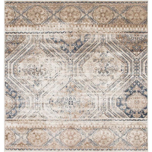 Chateau Jackson Navy Blue 7' 0 x 7' 0 Square Rug