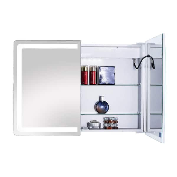 S-Cube 16 x 26 Recess Mount Steel Shelves Medicine Cabinet