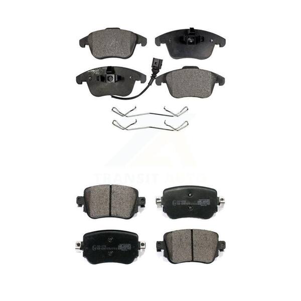 TEC Front Rear Ceramic Brake Pads Kit For Volkswagen Passat Audi Q3 Quattro KTC-100516