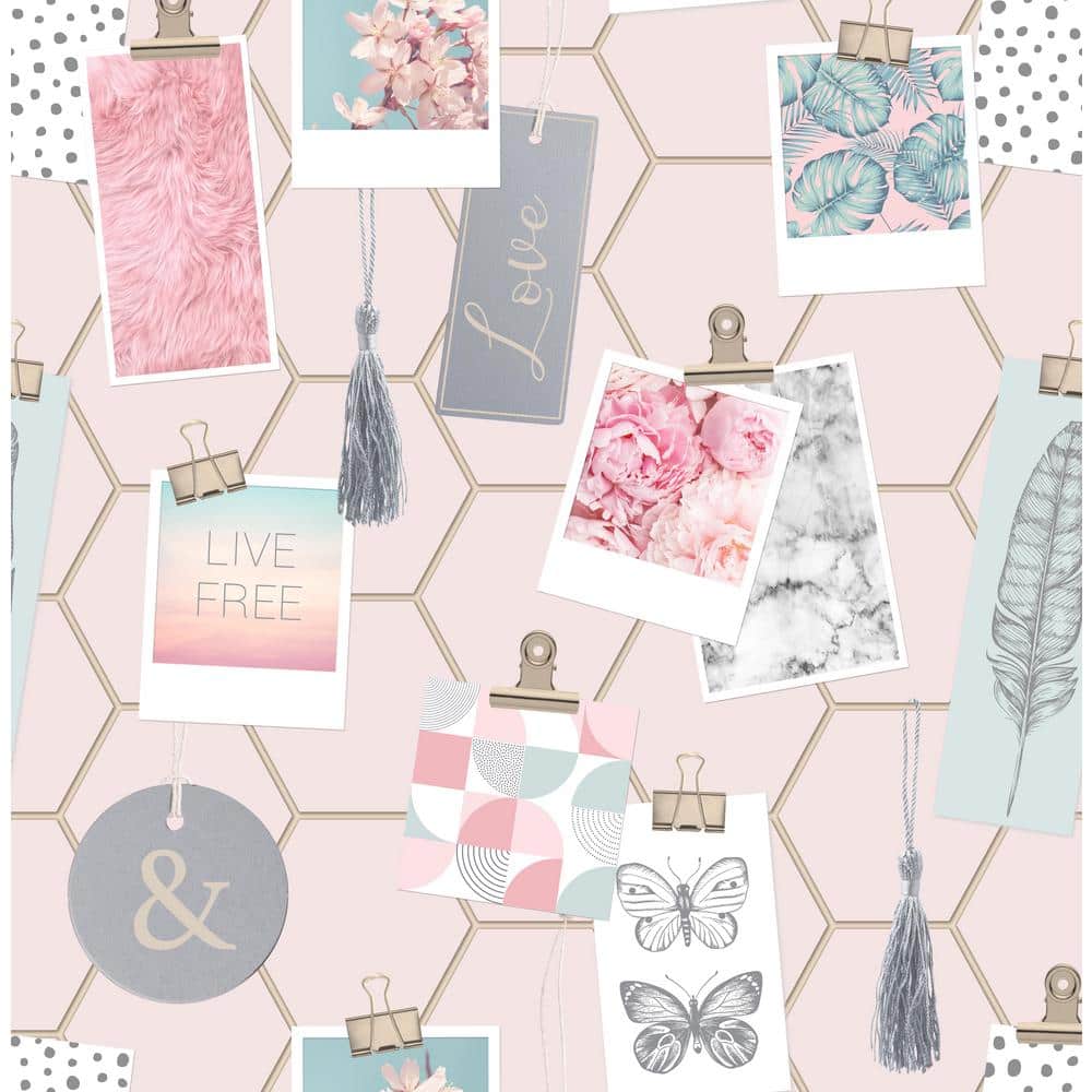 Clip Frames Pink Wallpaper Sample
