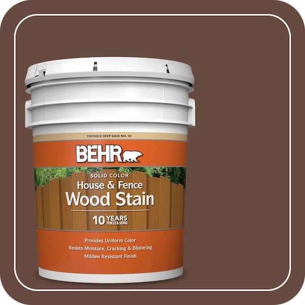 5 gal. #SC-117 Russet Solid Color House and Fence Exterior Wood Stain