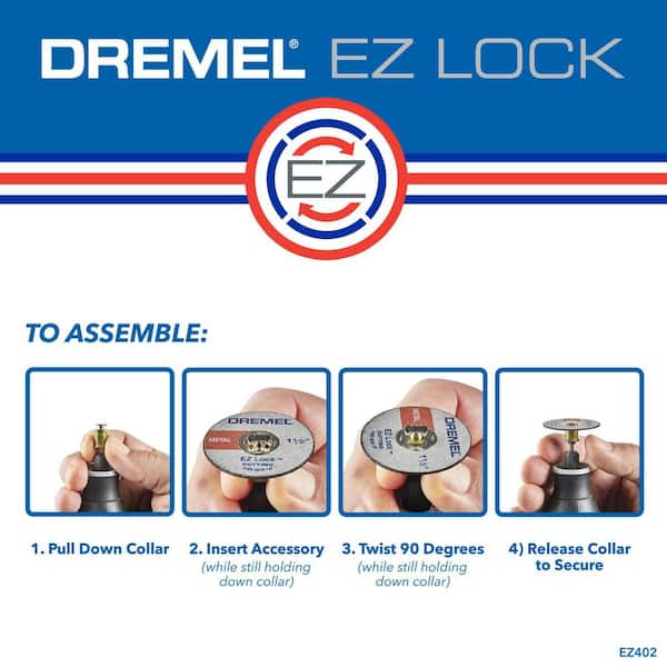 Dremel EZ Lock Rotary Tool Mandrel EZ402 - The Home Depot