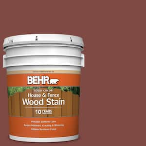 5 gal. #SC-112 Barn Red Solid Color House and Fence Exterior Wood Stain