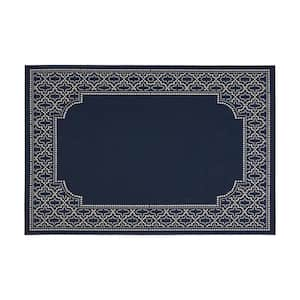 Navy Blue 5.3 ft. x 7 ft. Area Rug