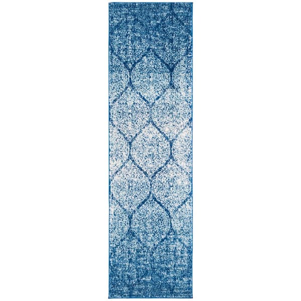 Madison Navy/Blue 2 ft. x 6 ft. Runner Rug