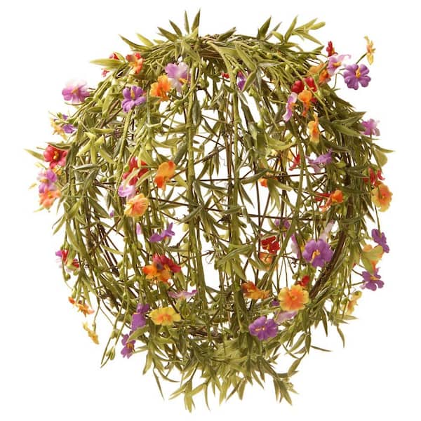 National Tree Company 12 in. Garden Accents Flower Ball