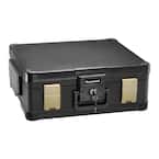 0.39 cu. ft. Molded Fire Resistant and Waterproof Legal Document Storage Chest with Key and Double Latch Lock