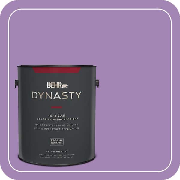 BEHR DYNASTY 1 gal. #660B-6 Daylight Lilac Flat Exterior Stain-Blocking Paint & Primer