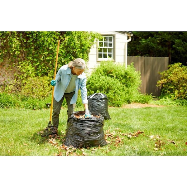 バッグ risk-junk HDX 33-39-Gal. Black Heavy Duty Drawstring Trash Bags with 20% PCR