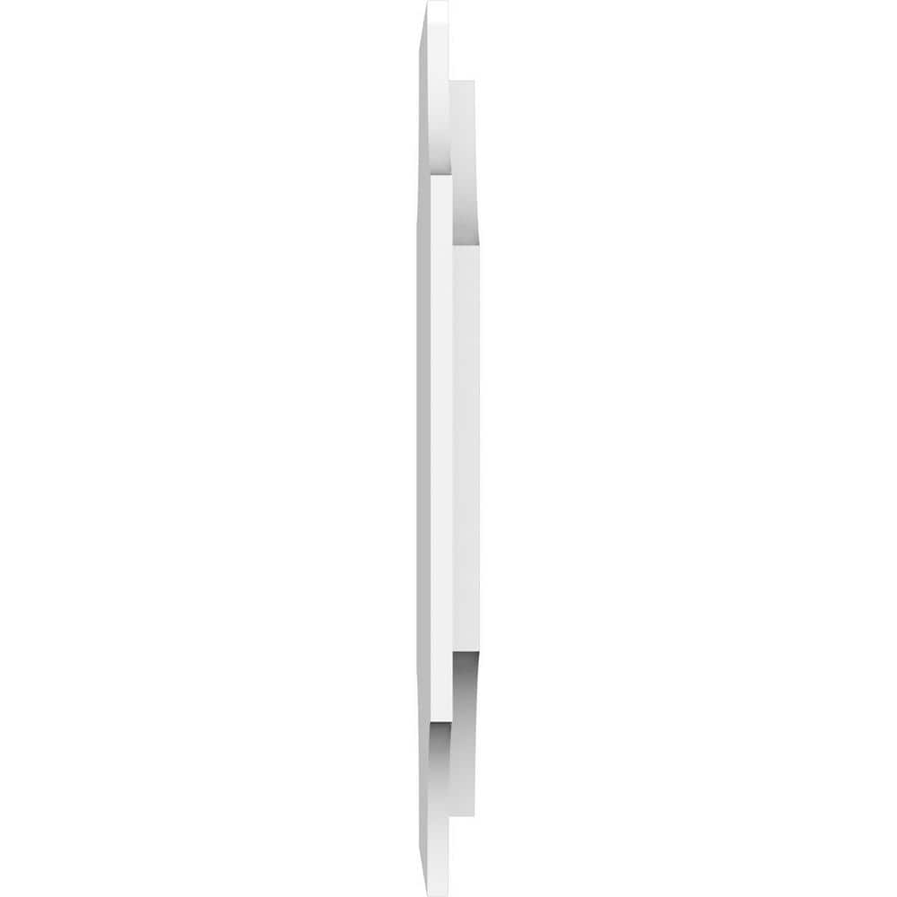 16" White PVC Contemporary Ceiling Medallion