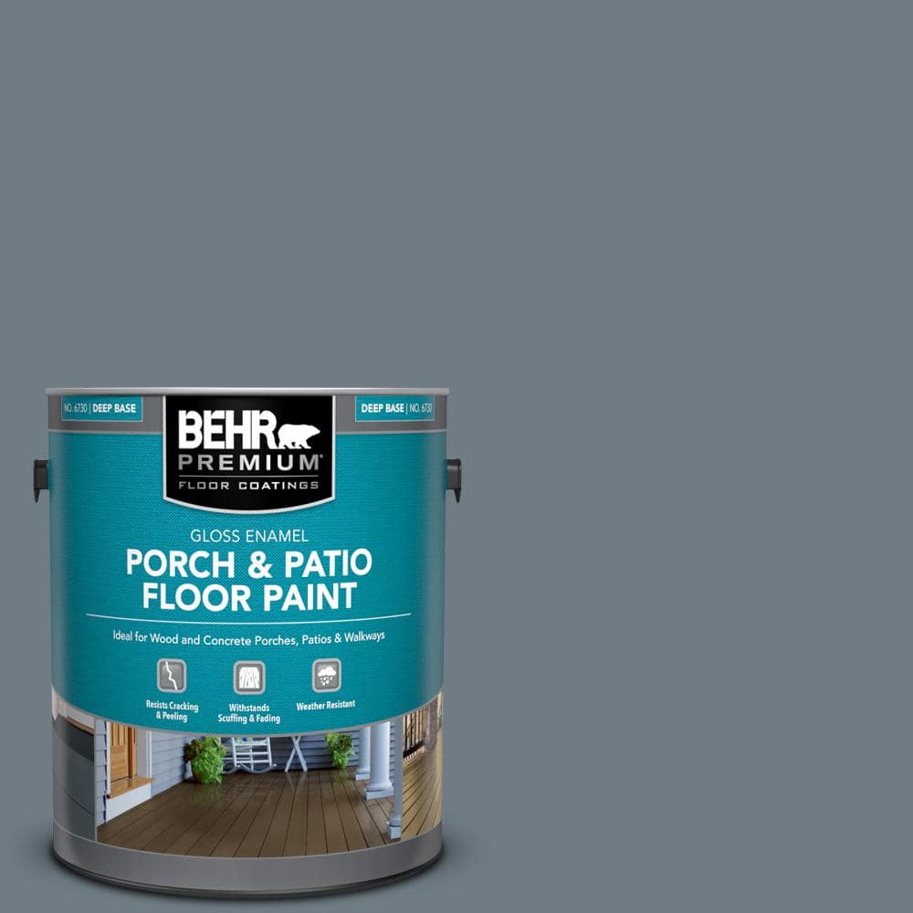 BEHR PREMIUM 1 gal. N4905 Charcoal Blue Gloss Enamel Interior